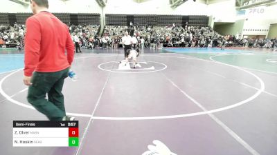 77-J lbs Semifinal - Zavier Olver, Mat Assassins vs Nicholas Hoskin, Seagull Wrestling Club