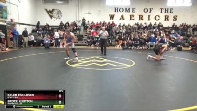 175 lbs Cons. Semi - Brock Kleitsch, Wapsie Valley vs Kyler Eskildsen, Rockford