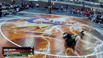 139 lbs Quarterfinals (8 Team) - Cody Trevino, Bettendorf vs Tyler Laudenbach, Apple Valley