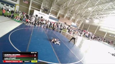 52 lbs Cons. Round 3 - Liam Stuart, Evanston Elite Wrestling vs Aurora Becerra, Maximus Wrestling