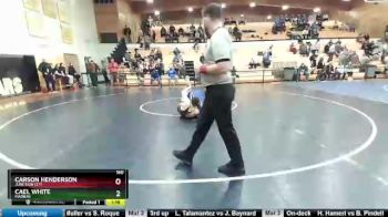 160 lbs Quarterfinal - Cael White, Madras vs Carson Henderson, Junction City