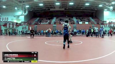 95 lbs Quarterfinal - Jake Figueroa, M3 Wrestling Academy vs Ty Whitten, South Gibson Wrestling Club