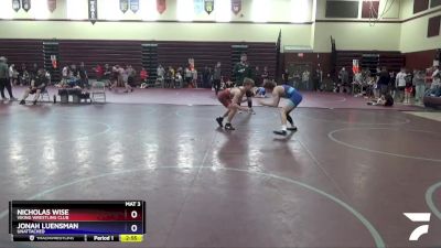 Junior-3 lbs Round 2 - Nicholas Wise, Viking Wrestling Club vs Jonah Luensman, Unattached