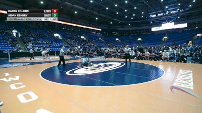 165 lbs Quarterfinals (8 Team) - Aidan Kenney, Coal City vs Kaden Collins, Stanford (Olympia)