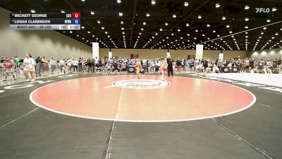 88 lbs Quarters - Beckett George, G1 Training Center vs Logan Clarendon, Black Fox Wrestling Academy