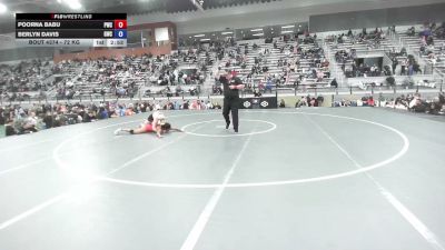 72 kg Cons. Sub-rd Of 16 - Poorna Babu, Pioneer Wrestling Clun vs Berlyn Davis, Granite Wrestling Club