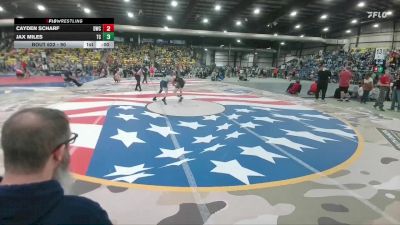 140 lbs Quarterfinal - Briggs Caudle, Dickinson Wrestling Club vs Coy Eddy, Douglas Wrestling Club
