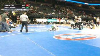 165 Class 2 lbs Quarterfinal - Carter Pyatt, Potosi vs Bryce Bennett, Maryville