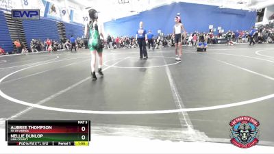 80 lbs Round 2 - Aubree Thompson, FH Jr Vikings vs Nellie Dunlop, Linn County