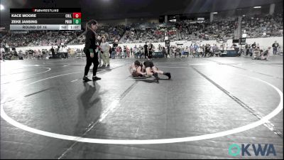 84 lbs Round Of 16 - Kace Moore, Collinsville Cardinal Youth Wrestling vs Zeke Jansing, Prodigy NDT