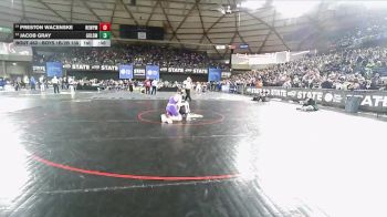 Boys 1B/2B 138 Cons. Round 2 - Preston Wacenske, Newport vs Jacob Gray, Goldendale