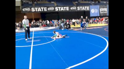 53 lbs Quarterfinal - Brayson Higdon, South West Washington Wrestling Club vs Silas Smith, White River Hornets Wrestling Club