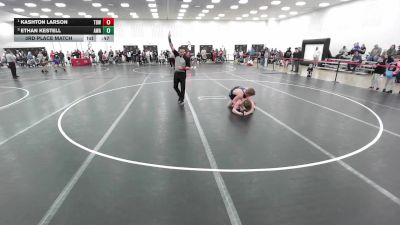 132 lbs 3rd Place Match - Kashton Larson, Top Dawgs Wrestling vs Ethan Kestell, Askren Wrestling Academy