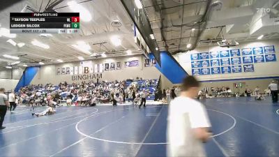 79 lbs Champ. Round 2 - Ledgen Silcox, Payson Lions Wrestling Club vs Tayson Teeples, JWC