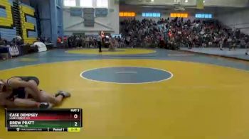 126 lbs Cons. Round 3 - Drew Pratt, Tower Hill Hs vs Case Dempsey, Lake Forest H S