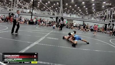 126 lbs Round 7 (8 Team) - Mason Whitney, Mat Assassins Black vs Anthony Severino, Savage King Pins