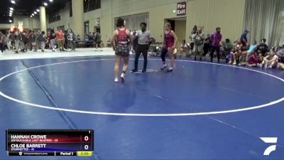 175 lbs Round 3 (4 Team) - Chloe Barrett, Stormettes vs Hannah Crowe, Untouchable Lady Reapers