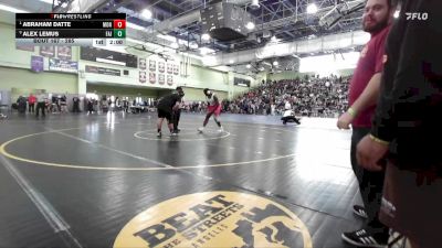 285 lbs Quarterfinal - Abraham Datte, MONROE vs Alex Lemus, Fairfax