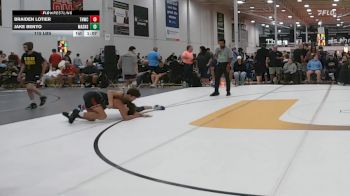 115 lbs Quarterfinal - Braiden Lotier, Team Nauman Silver Fox - HSC vs Jake Benyo, Mat Assassins Black - HSC