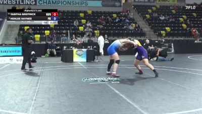 180 lbs Cons. Round 3 - Henlee Haynes, Presbyterian vs Tabitha Breitrick, Wisconsin Stevens Point