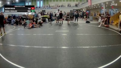 95 lbs Round 8 (10 Team) - Jacob Solis, Florida Avengers vs Emma Hidalgo, Powerhouse