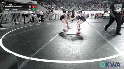 89 lbs Consi Of 4 - Jewels Mcclendon, Viking Wrestling Club vs Kaedy Cooper, Grove Takedown Club