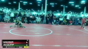 52 lbs Round 4 (10 Team) - Lucas Krause, Fair Lawn Cutters vs Mealow Petre, So Cal Hammers