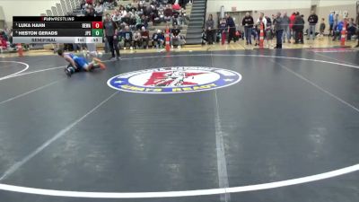 115 lbs Semifinal - Luka Hahn, Berge Elite Wrestling Academy vs Heston Gerads, Jack Pine Savage