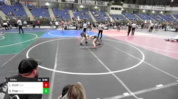 109 lbs Consolation - Lauren Scott, Chatfield WC vs Shyann Page, Colorado Outlaws