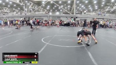 92 lbs Semis (4 Team) - David Krantz, Mat Assassins Red vs Yusuf Konte, Revival Uprising Black