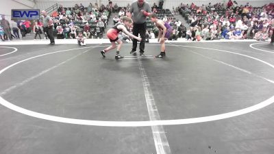 73 lbs Rr Rnd 3 - Creede Prier, Vian Wrestling Club vs Sawyer Rainwater02, Roland Youth League Wrestling