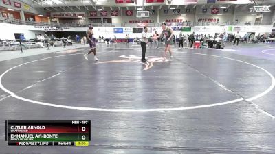 197 lbs Champ. Round 2 - Emmanuel Ayi-Bonte, Missouri Valley vs Cutler Arnold, Unattached