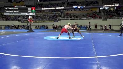 133 lbs Cons. Round 2 - Sam Spencer, St. Cloud St. vs Thierno Diallo, Frostburg St.