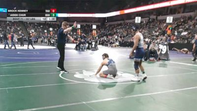 157 lbs Round Of 64 - Brock Kenney, Trabuco Hills (SS) vs Aiden Chur, Granite Hills (SD)