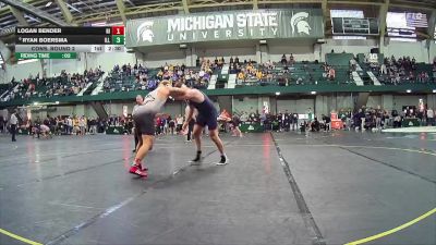 285 lbs Cons. Round 2 - Ryan Boersma, Illinois vs Logan Bender, Northern Illinois