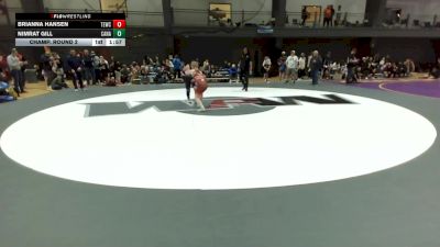 Girls Grades 3rd-5th FS - 89.4-97.6 Champ. Round 2 - Brianna Hansen, Takedown Express Wrestling Club vs Nimrat Gill, Canada