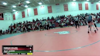 190 lbs Semifinal - Riley Alborn, Carrolton vs Morgan Holling, Northwest (canal Fulton)