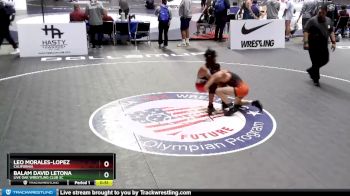 113 lbs Cons. Round 2 - Balam David Letona, Live Oak Wrestling Club SC vs Leo Morales-Lopez, California