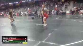 106 lbs Quarterfinal - Reanah Utterback, Team Iowa vs Isabel Kaplan, Team Indiana