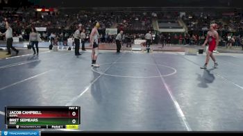 145 lbs Cons. Round 2 - Jacob Campbell, Nampa vs Bret Seimears, Rigby