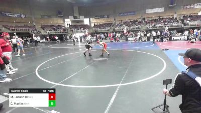 81 lbs Quarterfinal - Michael Lozano III, Valley Bad Boys vs Carter Martin, Bear Cave