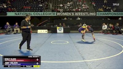 116 lbs Cons. Round 4 - Emily Klein, East Stroudsburg University vs Abby Nelson, Wisconsin Stevens Point