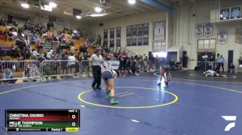 125 lbs Semifinal - Millie Thompson, Rim Of The World vs Christina Osorio, Downey