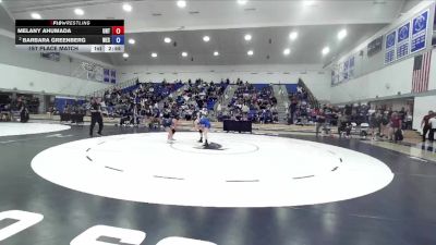 110 lbs 1st Place Match - Melany Ahumada, Unattached vs Barbara Greenberg, Westcliff University