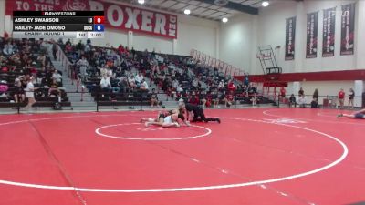 131 lbs Champ. Round 1 - Ashley Swanson, Linfield University vs Hailey- Jade Omoso, Simpson University (CA)
