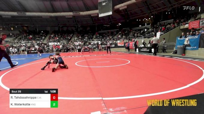 52 lbs Round Of 16 - Rivers Tahdooahnippah, Elgin Wrestling vs Koby ...