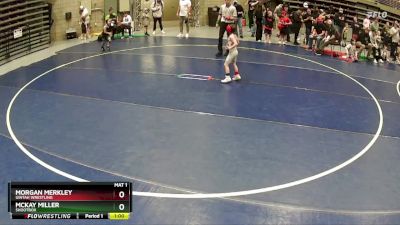 45 lbs Cons. Round 2 - Morgan Merkley, Uintah Wrestling vs McKay Miller, Shootbox