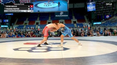 190 lbs 3rd Place Match - Peter Mocco, FL vs Frankie Pieffer, OH