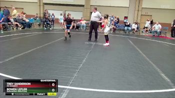 72 lbs Quarterfinal - Trey Sanderson, M3 Academy vs Bowen Lefler, Darkhorse Wrestling