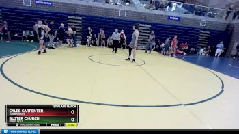 195 lbs 1st Place Match - Buster Church, Idaho Gold vs Caleb Carpenter, 208 Badgers